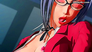 Steamy 3D Hentai Romance Ignites Between Fiery Cartoon Lovers in Action-Packed Scene