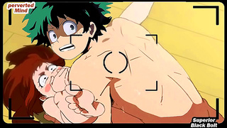 Deku Seduces Ochako in Hot My Hero Academia Bedroom Fantasy