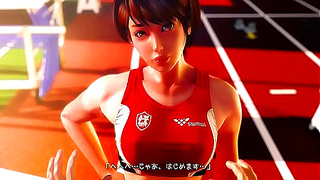 Rena-Senpais Seductive POV Workout Ignites with Teasing Baton Pleasure
