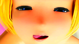 Goddess Enjoys Petite Lover in Busty Animated Fantasy Romance