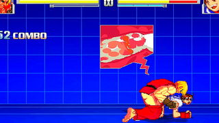Ken Dominates Sakura in Fiery MUGEN Battle – Lust-Fueled Clash Unfolds