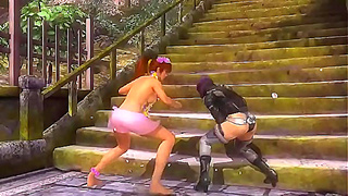Motoko Kasumi Face Off in Sizzling Hentai Battle Fueled by Lustful Desire