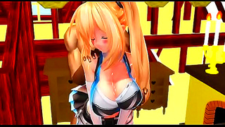 Mirai Awakens Desire in Mesmerizing MMD Fantasyscape Seduction