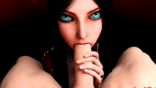 Alice Surrenders to Steaming Desire as Realities Merge in Hot Encounter