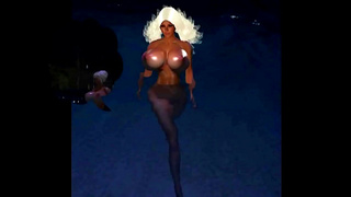 Babygirl Zapatero Strips Down for Wild Skinny-Dipping Hentai Action