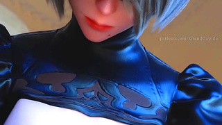 2B Whispers Sweet Nothings in Your Ear – A Busty Androids Seduction