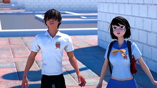 Cute Schoolgirls Seduce Their Sensei in Hot Classroom Fantasy Adventure
