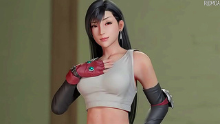 Tifa Dominates Ride on Massive Dick in Steamy Final Fantasy VII Fuck Fest