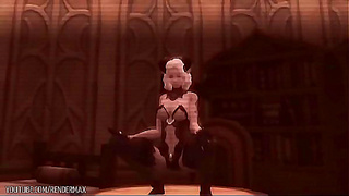 Alluring Anime Girls Tease with Sensual Moves in Colorful 3D Realm