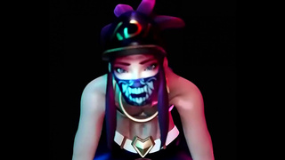 Akali Takes Control in Hot K DA-Themed Fantasy with Massive Beast