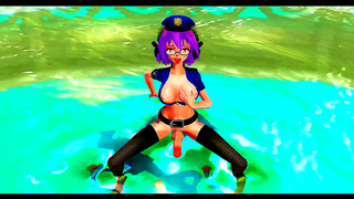 Seductive Futanari Dancers Tease with Sinful Tail Movements in Hot Anime Action
