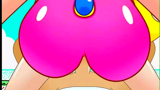 Princess Peach Tempts Mario in Spicy Hentai Fantasy Full of Heat
