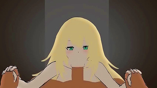 Atago Treats Her Captain to a Seductive Blowjob with Creampies