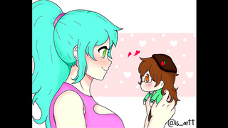 Kawaii Mages Hypnotic Whisper Shrinks Swallows Hero in Magical Vore Spell