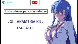 Esdeath Dominates Her Willing Slave in Hot Spanish Futanari Action