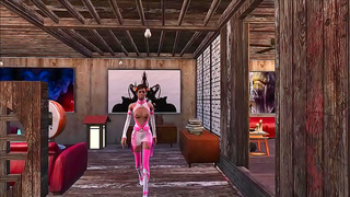 Busty Brunette Brings Fallout 4 Cosplay to Life in Sultry Anime Encounter