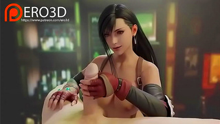 Tifa Seduces Cloud with Steamy Oral Pleasure in FF7 Erotic Fantasy