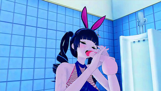 Bunny Girl Pleasures Huge Dick in Wild, Wet Squirt Fantasy Frenzy