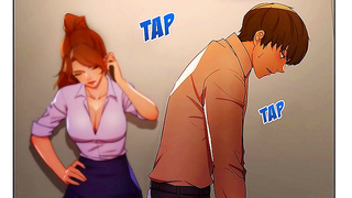 Stepmom Tempts Boss with Forbidden Desires in Wild Hentai Encounter