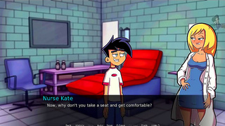 Nurse Enchants Danny Phantom with Busty Spellwork in Hot Ghostly Encounter