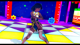 Curvy Goddess Dances Under Fireworks Glow in Steamy Hentai Fantasy