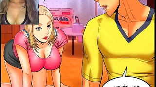 Melina MX Seduces Her Curvy Step-StepAunt in Spicy Comic Fantasy Tale