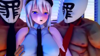 Azur Lane Goddess Devours Massive Cock in Steamy Blowjob Fantasy creampie