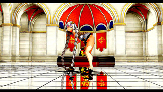 Alluring Scantily Clothed Anime Babe Dances to Dreamy Melody Under Moonlight