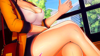 Step-Sisters Tempted by Their Sexy Boss in Sultry Anime Encounter
