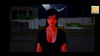 Petite Step-StepSis Seduces Gamer Neighbor with Forbidden Allure
