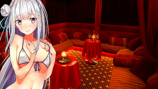 Emilia Tempts Your Desires in Sensual Hentai JOI Experience
