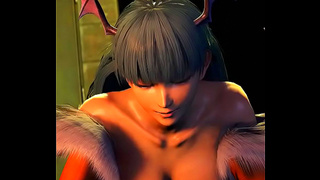 Morrigan Lures You Into Shadowed Streets for Hot VR Temptation