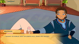 Katara Warms Aangs Heart With Steamy Touches in Forbidden Training Moment
