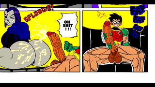 Raven Starfire Ignite Forbidden Desire in Hot Teen Titans Tryst