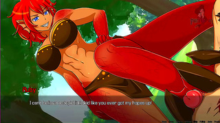 Submissive Servant Pleads as Mistress Delivers Steamy Foot in Fantasy RPG Ruins