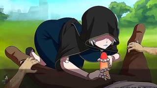 Redheaded Mummy Seduces Slippery Monster in Hot Hentai Tryst