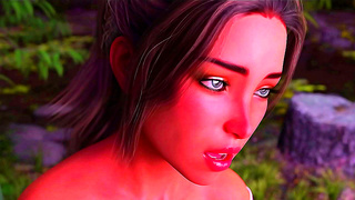 Curvy Anime Beauty Captivates Him With Fiery First Kiss in Vibrant 3D Realm