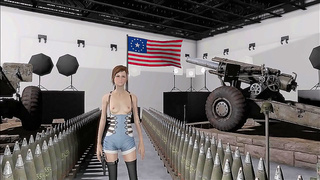 Busty Anime Babe Shows Off Fallout Gear in Hot Steam-Filled Room