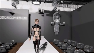 Brunette Dominates Fallout 4 Battlezone in Sensual Latex Anime Glamour