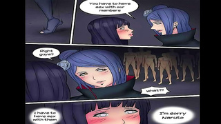 Hinata Captured by Akatsuki in Steamy Hentai orgy Desperate Blowjob Plea