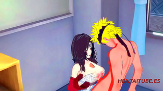 Kurenai Seduces Young Naruto with Tempting Blowjob Creampie Fun