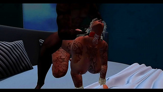 Blonde MILF Surrenders to Massive Black Cock in Hot Anime Assfuck