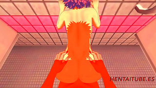 Sakura Teases Naruto with Sensual Oral Touches in Steaming 3D Hentai Fantasy