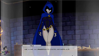 Blonde Titan Teases Raven into Lustful Embrace in Hot Hentai Fantasy
