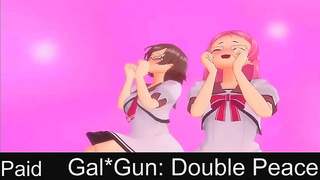 GalG un Couple Sparks Fiery Romance Mid-Battle in Sizzling Anime Moment