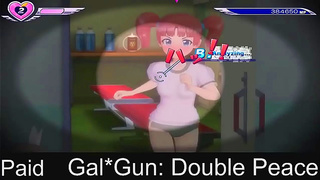 Busty Anime Girls Get Drenched in Cum During Steamy Galgun Fun