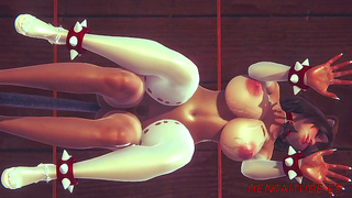 Busty Doggirl Gets Filled With Cum in Hot Hentai Action