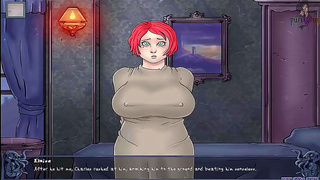 Fiery Redhead Tempts Hero with Lush Curves in Sensual RPG Encounter