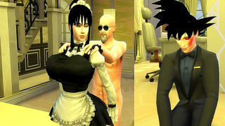 Maids Forbidden Lust: Servant Teases Master While Spouse Watches Tensely