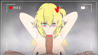 Akai Tempts Hololive Fans with Hot Oral Tease and Messy Finale